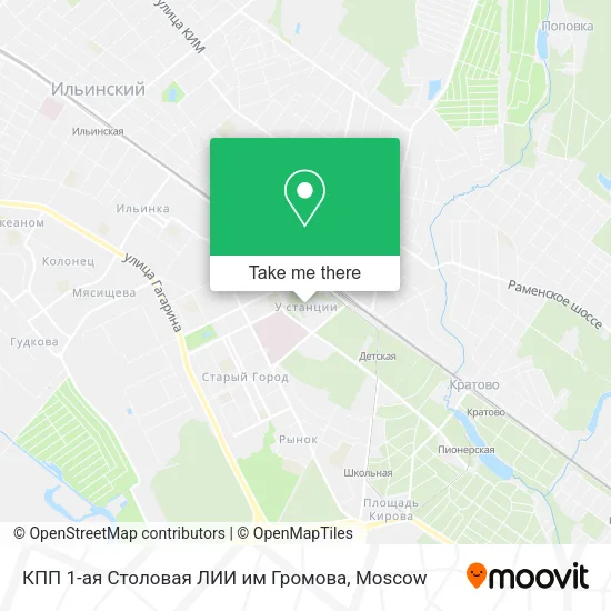 КПП 1-ая Столовая ЛИИ им Громова map