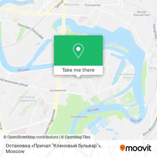 Остановка «Причал "Кленовый бульвар"» map