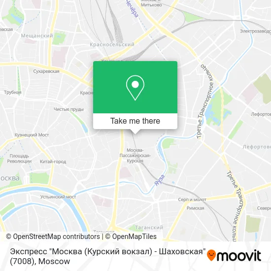 Экспресс "Москва (Курский вокзал) - Шаховская" (7008) map