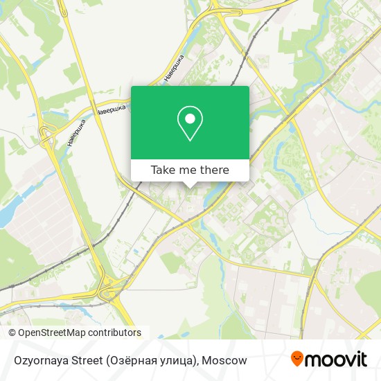 Ozyornaya Street (Озёрная улица) map