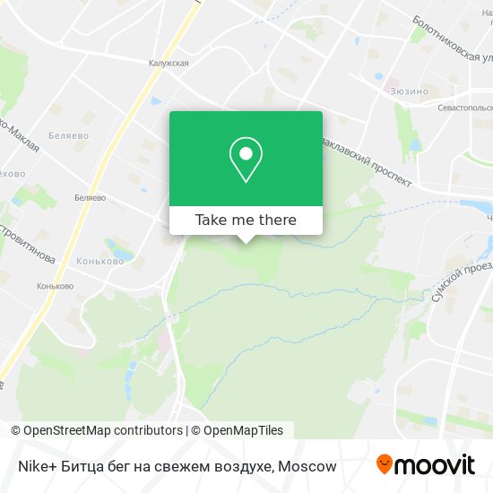 Nike+ Битца бег на свежем воздухе map