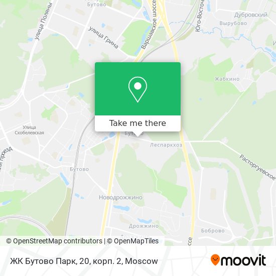ЖК Бутово Парк, 20, корп. 2 map