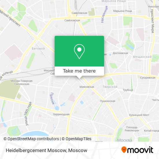 Heidelbergcement Moscow map