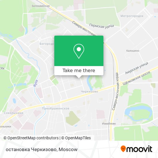 остановка Черкизово map