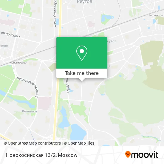 Новокосинская 13/2 map