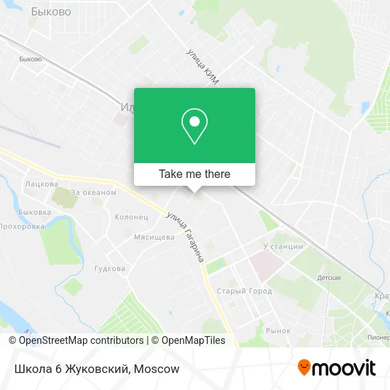 Школа 6 Жуковский map