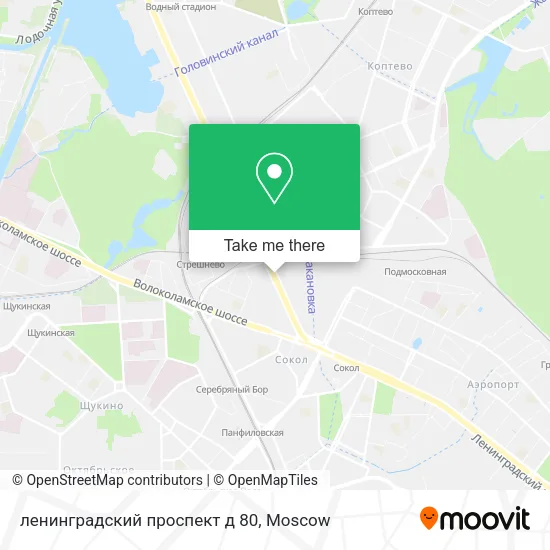 ленинградский проспект д 80 map