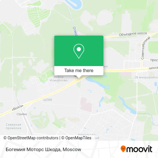 Богемия Моторс Шкода map