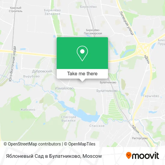 Яблоневый Сад в Булатниково map