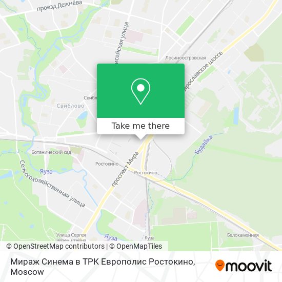 Мираж Синема в ТРК Европолис Ростокино map