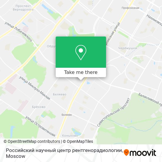 Российский научный центр рентгенорадиологии map