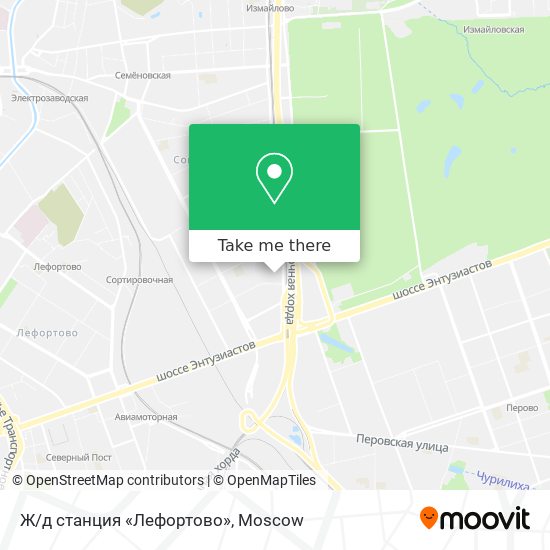 Ж/д станция «Лефортово» map