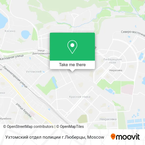 Ухтомский отдел полиции г.Люберцы map