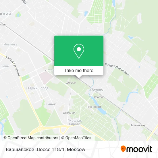 Варшавское Шоссе 118/1 map