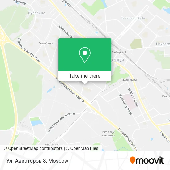 Ул. Авиаторов 8 map