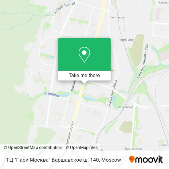 ТЦ "Парк Москва" Варшавское ш. 140 map