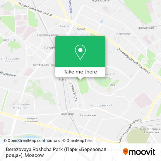 Berezovaya Roshcha Park (Парк «Берёзовая роща») map