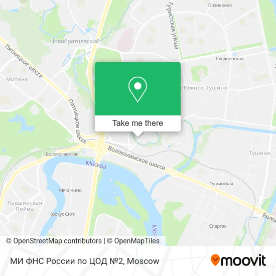 МИ ФНС России по ЦОД №2 map