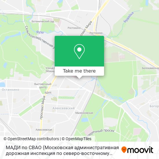 МАДИ по СВАО map