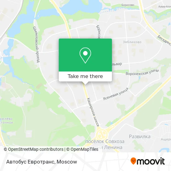 Автобус Евротранс map