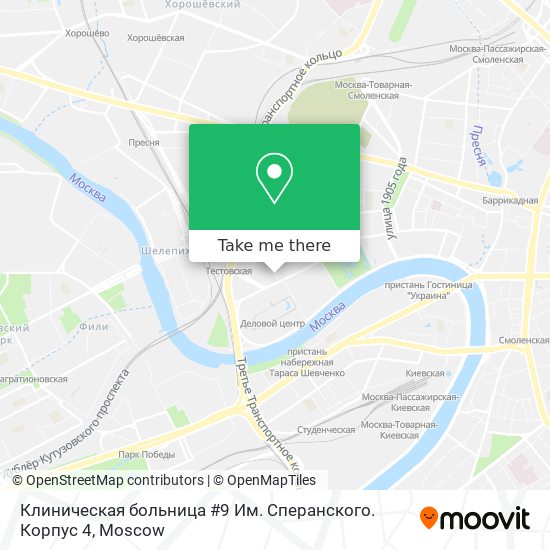 Клиническая больница #9 Им. Сперанского. Корпус 4 map