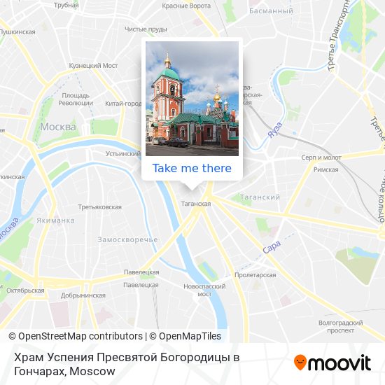 Храм Успения Пресвятой Богородицы в Гончарах map