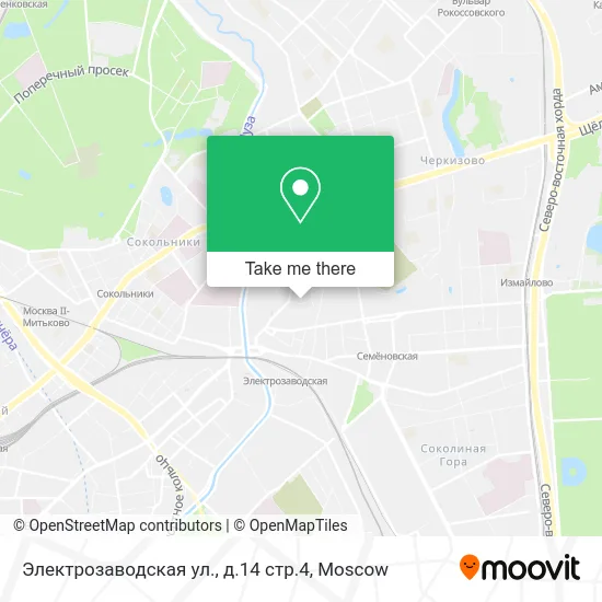 Электрозаводская ул., д.14 стр.4 map