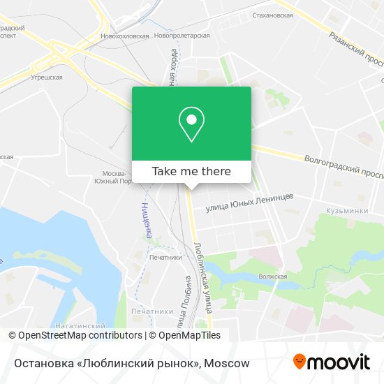 Остановка «Люблинский рынок» map