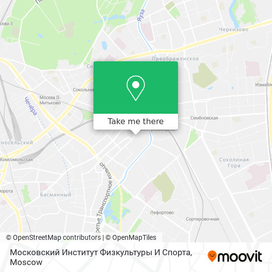 Московский Институт Физкультуры И Спорта map