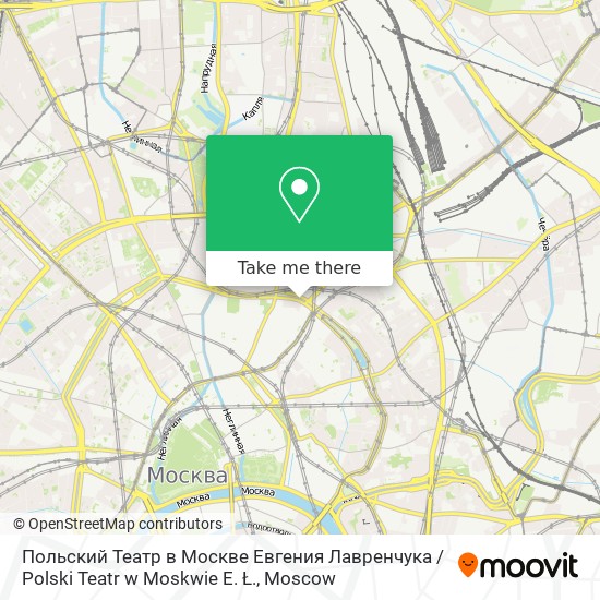 Польский Театр в Москве Евгения Лавренчука / Polski Teatr w Moskwie E. Ł. map