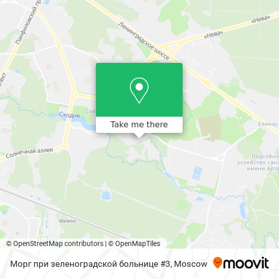 Морг при зеленоградской больнице #3 map