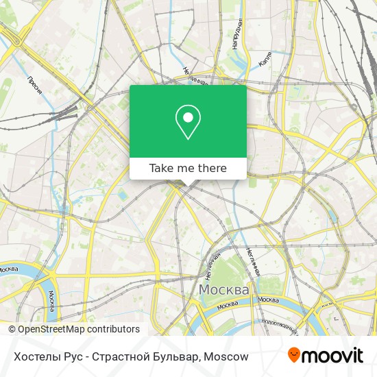 Хостелы Рус - Страстной Бульвар map