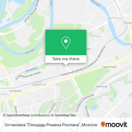 Остановка "Площадь Ромена Роллана" map