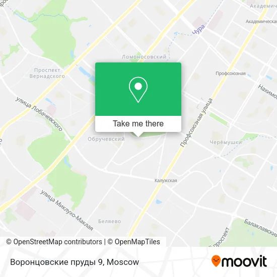 Воронцовские пруды 9 map
