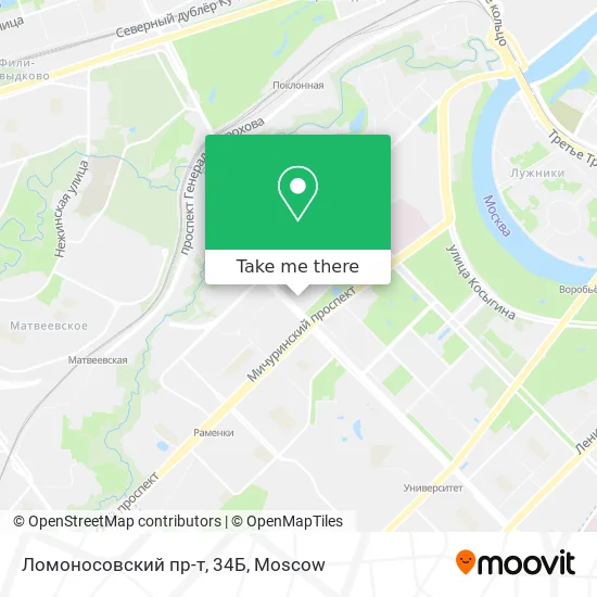 Ломоносовский пр-т, 34Б map