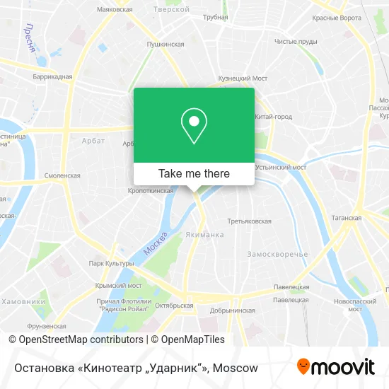 Остановка «Кинотеатр „Ударник“» map