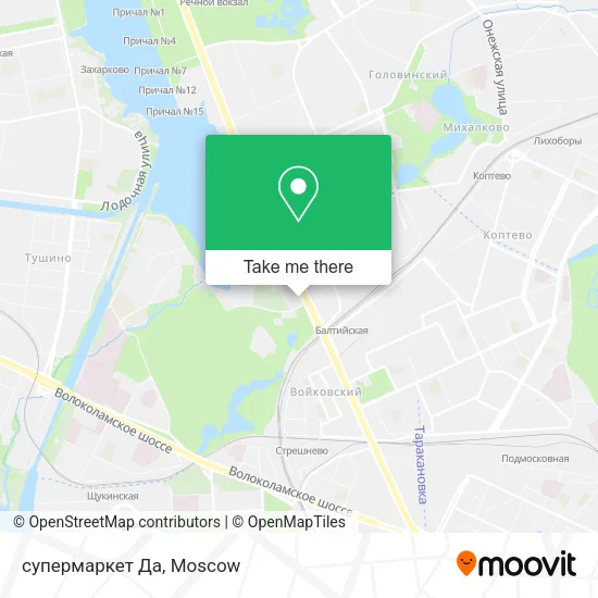 супермаркет Да map