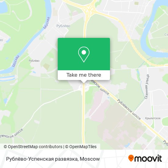 Рублёво-Успенская развязка map