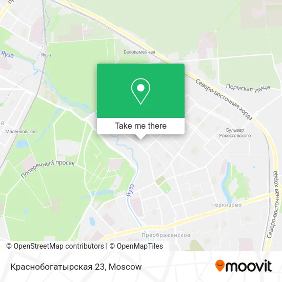 Краснобогатырская 23 map