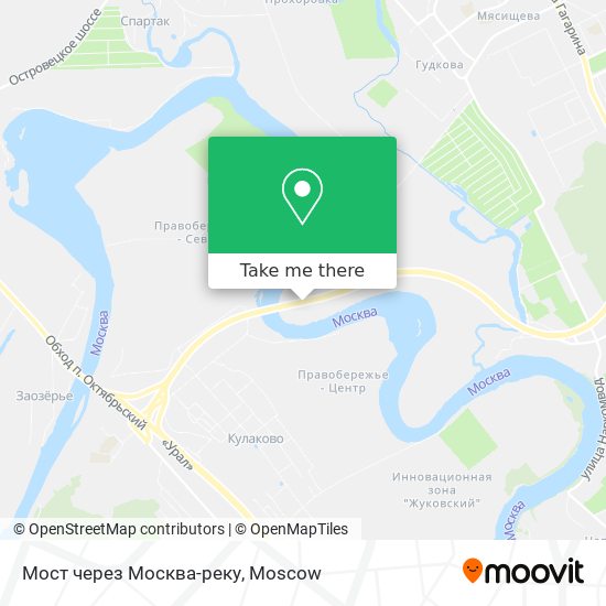 Мост через Москва-реку map