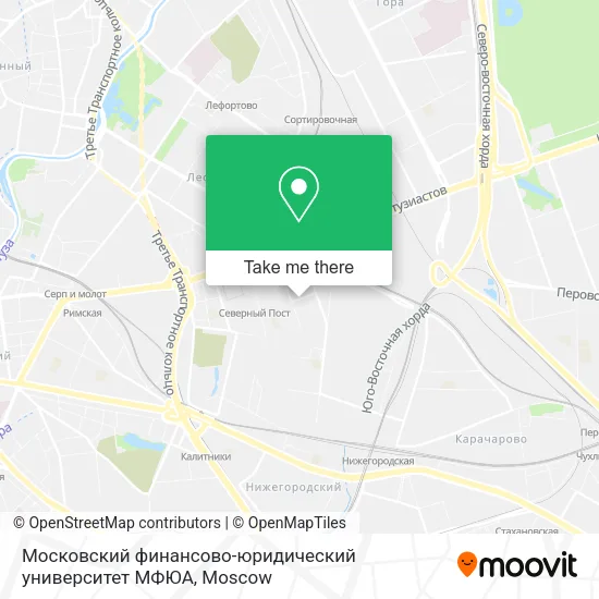 Московский финансово-юридический университет МФЮА map
