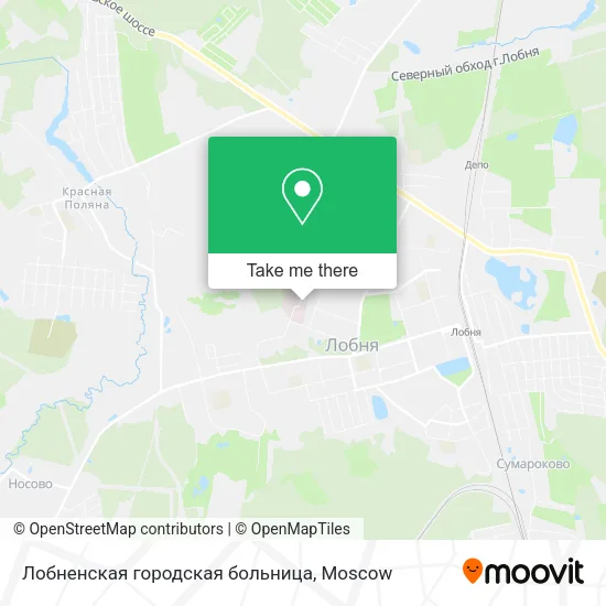 Лобненская городская больница map