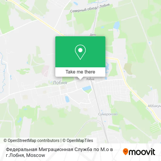 Федеральная Миграционная Служба по М.о в г.Лобня map