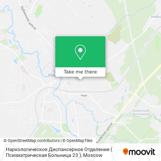 Наркологическое Диспансерное Отделение ( Психиатрическая Больница 23 ) map