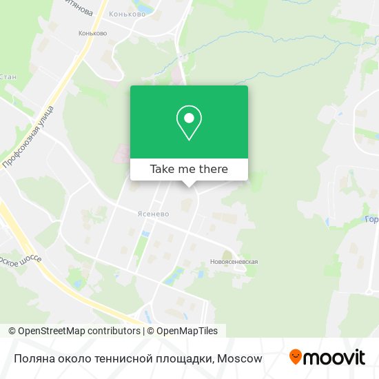 Поляна около теннисной площадки map