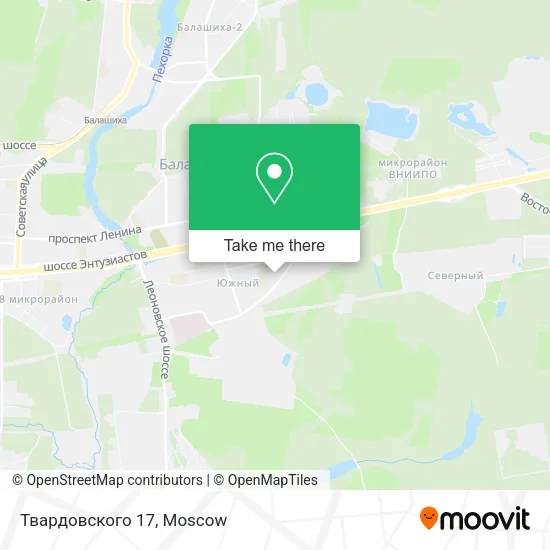 Твардовского 17 map