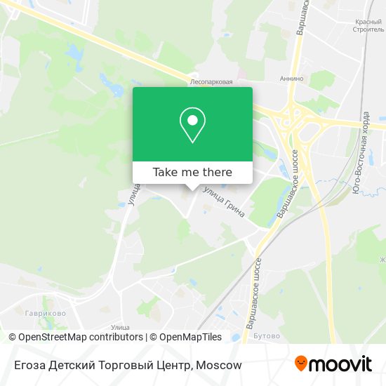 Егоза Детский Торговый Центр map