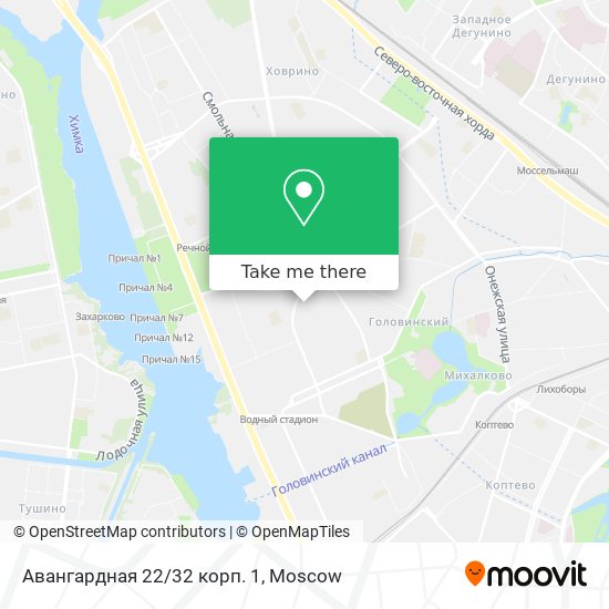 Авангардная 22/32 корп. 1 map