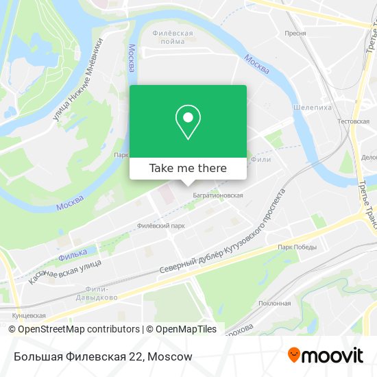 Большая Филевская 22 map
