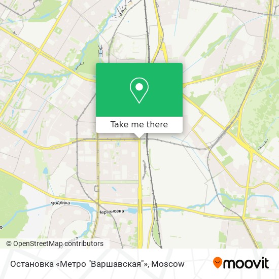 Остановка «Метро "Варшавская"» map